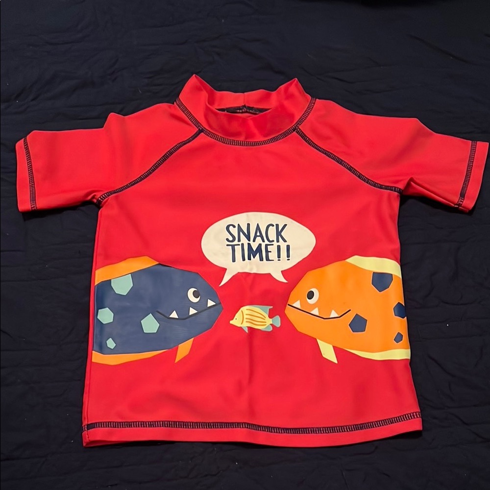 Carter’s 2T Kids Swim Shirt - Snack Time